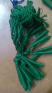 Necklace dori dark green