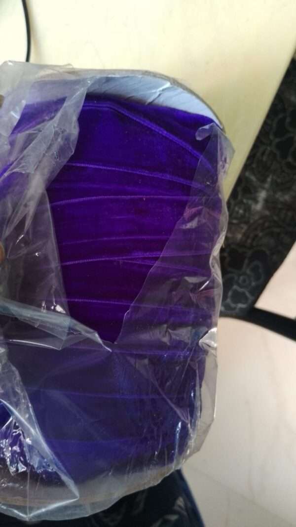 Velvet lace violet 20mm width - 2 meters
