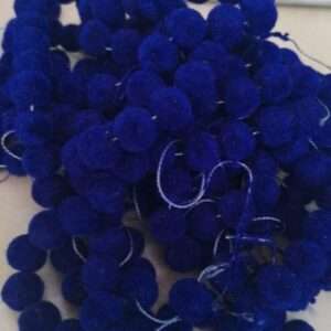 Velvet beads 8mm - 50 beads - dark blue colour