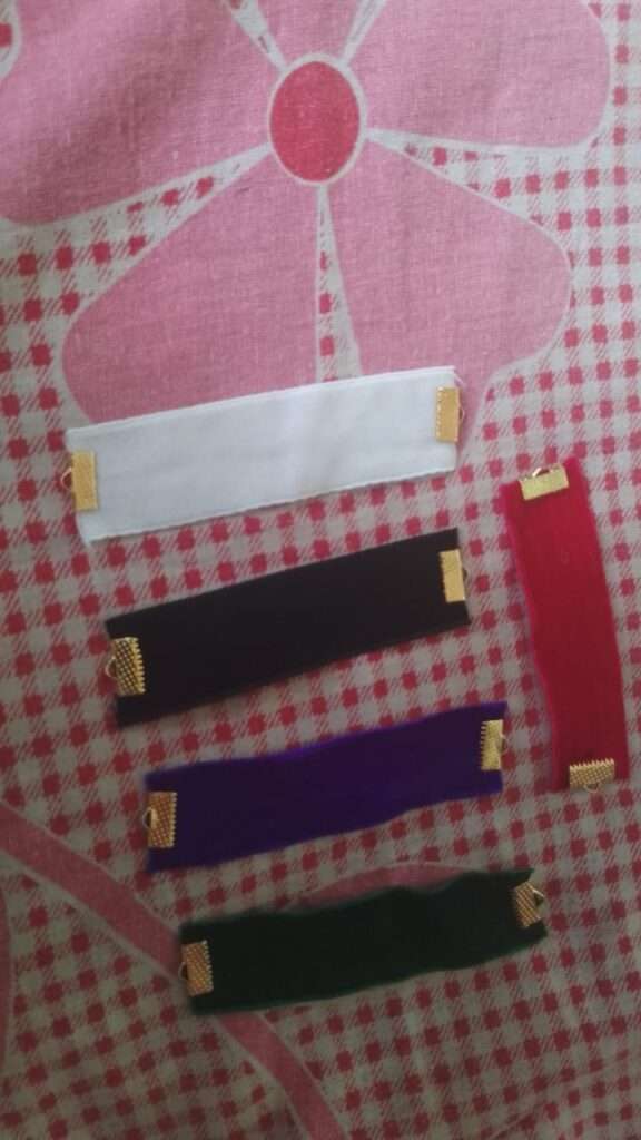 Velvet rakhi bases plain