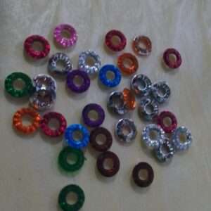 Mixed colour rings 50 pieces mixed colours 10mm