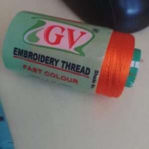 Dark orange silk thread GV brand