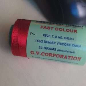 Red silk thread spools 7 GV Brand