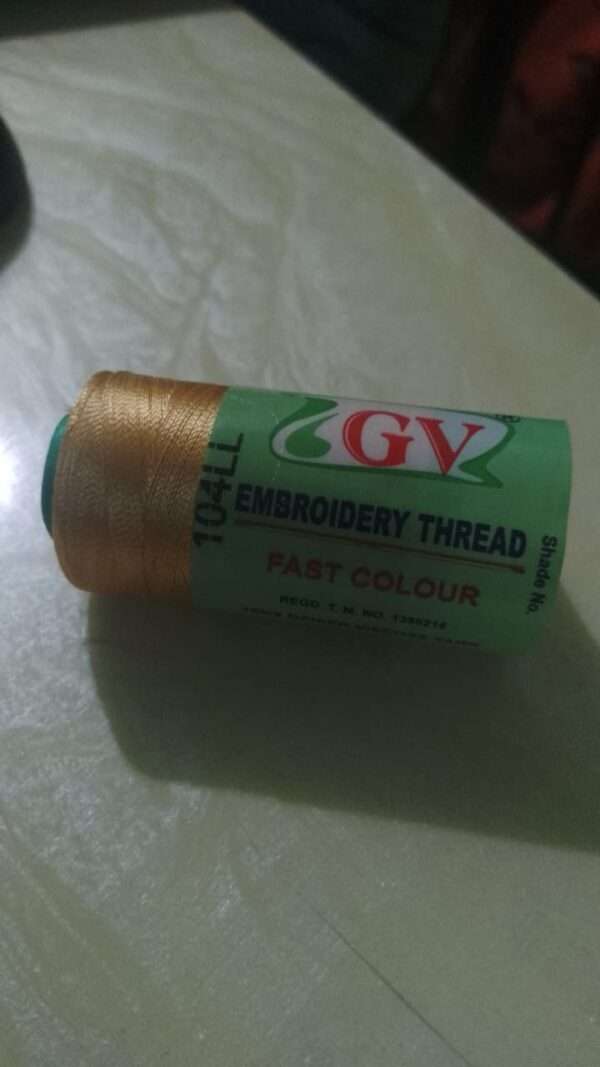 Light gold silk thread spool- 104LL GV brand