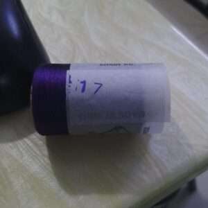 Double bell Violet or purple silk thread spool code 17N
