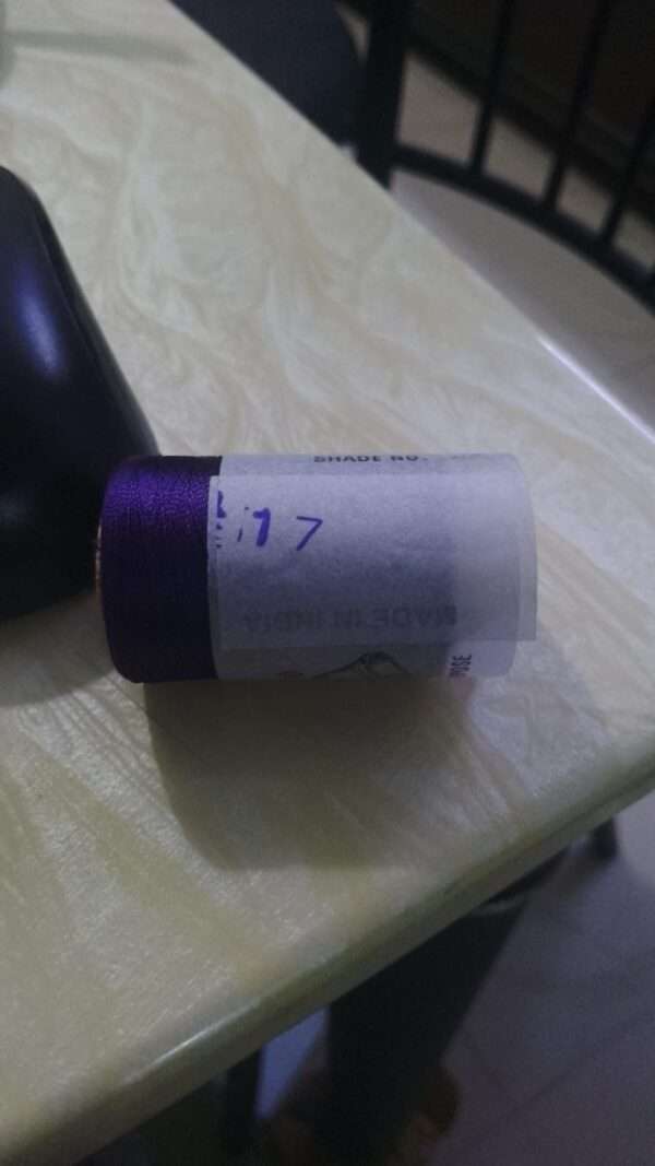 Double bell Violet or purple silk thread spool code 17N