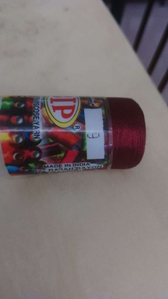 Silk thread Maroon BIP brand 9