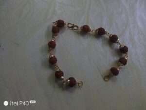 Rudraksha bracelet chain