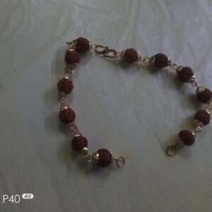 Rudraksha bracelet chain