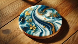 beautifully crafted resin coaster