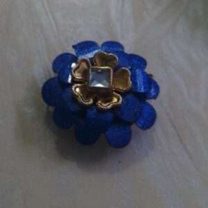 Double layer Chikoo bases for rakhis or jewellery - dark blue