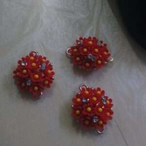 Red flower bases