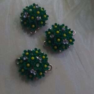 Dark green flower bases