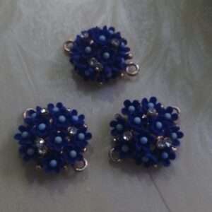 Dark blue flower bases