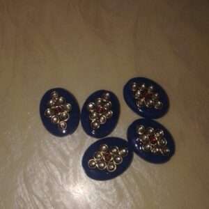 Meena Stones oval dark blue