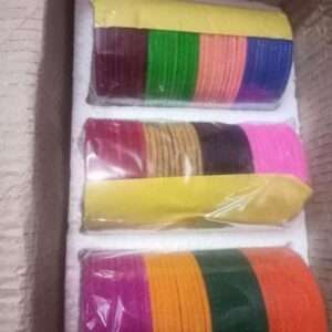 Plain velvet bangles 12 colours - 120 bangles