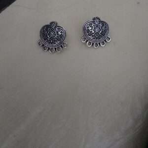 Antique silver studs with holes for hangings