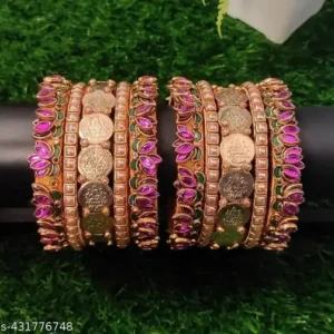 Silk thread Lotus bangles trending design