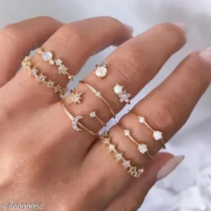 Fancy Finger Rings combo of 9