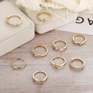 Fancy Finger Rings combo of 9