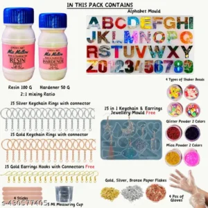 Epoxy Resin kit for beginners with earrings making kit