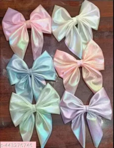 Bow hair clips pack of 6