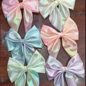 Bow hair clips pack of 6