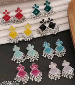 Monalisa stone earrings