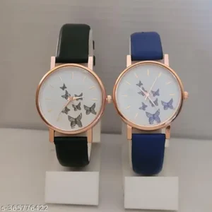 Combo pack of 2 leather watches