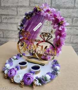 Engagement Ring platter with names