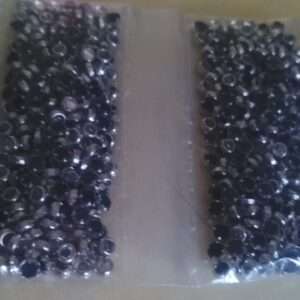 Silver framed round kundans 3mm