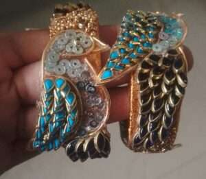 Trending 3D Bird design silk thread bangles
