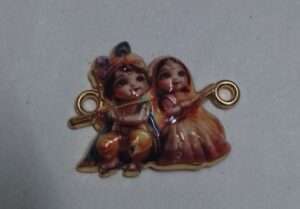 Rakhi 3D charm metal - RMC3D12 - RadhaKrishna