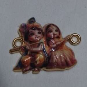 Rakhi 3D charm metal - RMC3D12 - RadhaKrishna