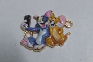 Rakhi 3D charm metal - RMC3D13 - Tom & Jerry taking selfie