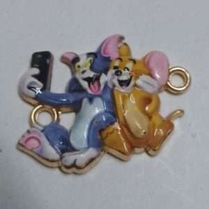 Rakhi 3D charm metal - RMC3D13 - Tom & Jerry taking selfie