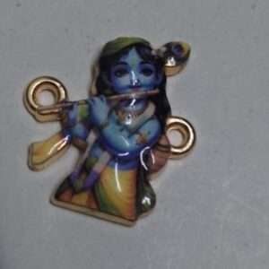 Rakhi 3D charm metal - RMC3D4 - Shree Krishna with flute