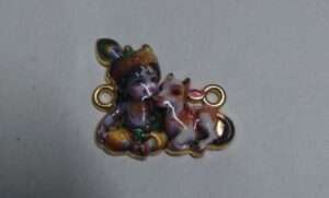 Rakhi 3D charm metal - RMC3D8 - Krishna with Calf