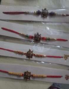 Traditional turtle swastik rakhis