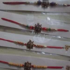 Traditional turtle swastik rakhis