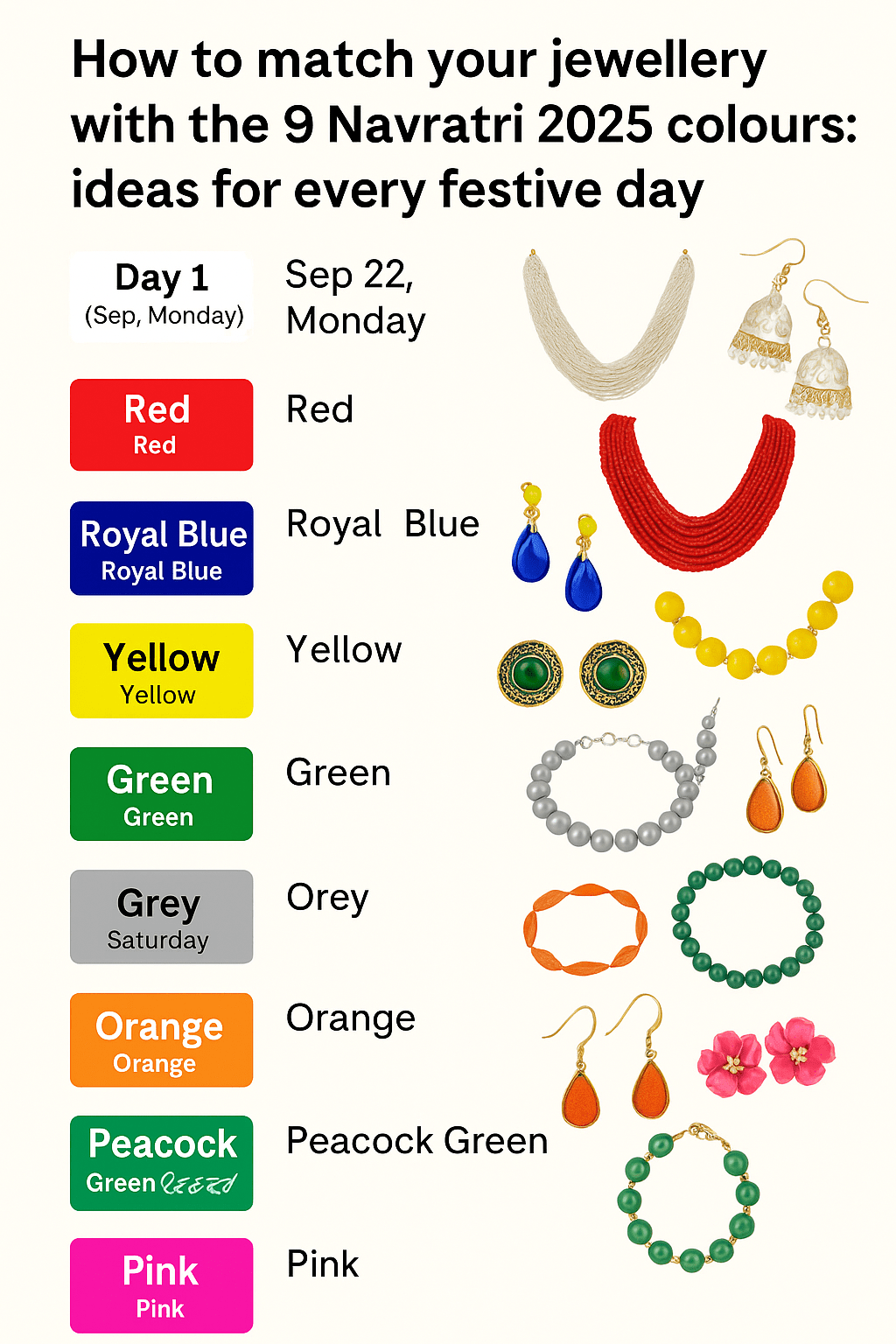 navratri jewellery