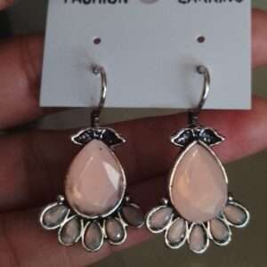 Peach antique earrings