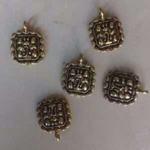 Antique square charms