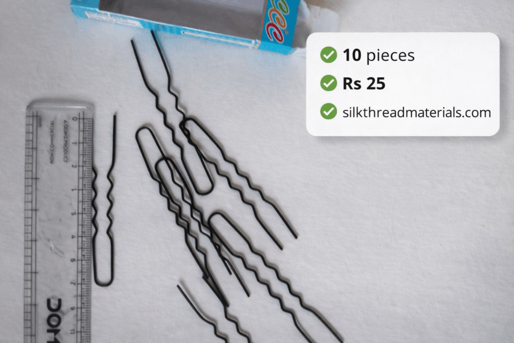 Durable black hair pins for secure buns and hairstyles. Comfortable grip, suitable for daily and professional use.
