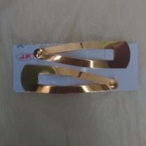 Golden metal tic tac clips - 1 pair