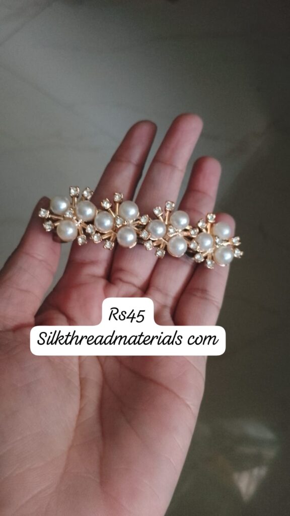 Handmade pearl center clip