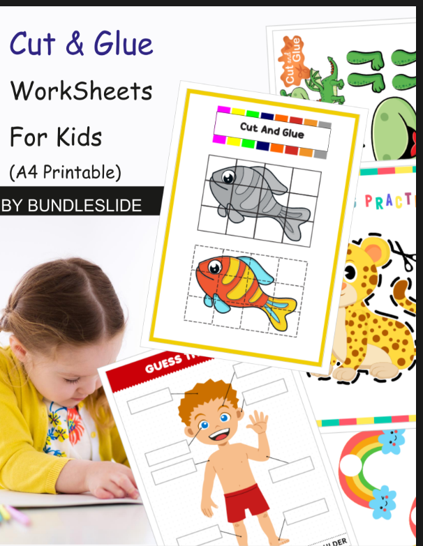 Cut and glue worksheets for kids 1000+ pages