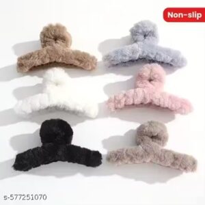 Fur hair claw clips