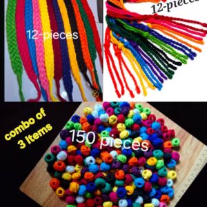 Beni tassel, dori and cotton thread beads combo