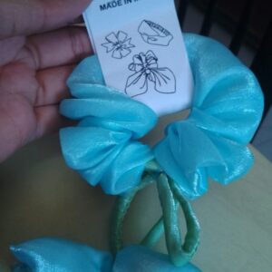 Light blue scrunchie